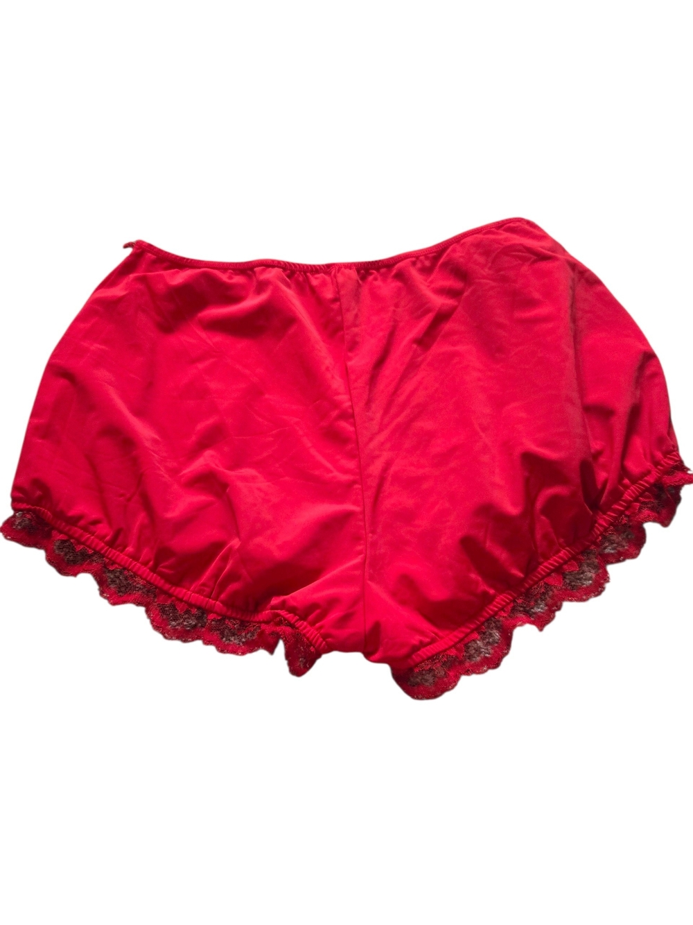 For LOVE & LEMONS red Silky Bloomers Lace Trim L